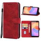 Leather Phone Case For ZTE Blade A31 Plus(Red) - 1