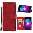 Leather Phone Case For ZTE Blade A51 Lite / A5 2020(Red) - 1