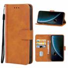 Leather Phone Case For ZTE Blade V30(Brown) - 1