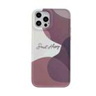 Painted Pattern IMD Shockproof Protective Phone Case For iPhone 13 Pro(Wine Red) - 1