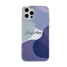 Painted Pattern IMD Shockproof Protective Phone Case For iPhone 13 Pro(Purple) - 1