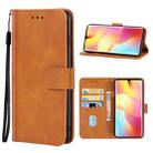 Leather Phone Case For Xiaomi Mi Note 10 Lite(Brown) - 1