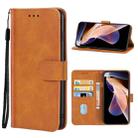 Leather Phone Case For Xiaomi Redmi Note 11 Pro / Note 11 Pro+ 5G(Brown) - 1