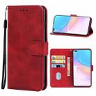 Leather Phone Case For Honor 50 Lite / Huawei nova 8i(Red) - 1