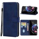 Leather Phone Case For Motorola Moto Edge 30 Ultra(Blue) - 1