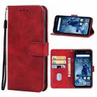 Leather Phone Case For Oukitel WP13 5G(Red) - 1