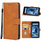 Leather Phone Case For Oukitel WP13 5G(Brown) - 1