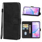 Leather Phone Case For UMIDIGI A11 Pro Max(Black) - 1