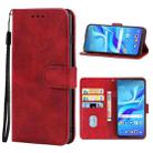 Leather Phone Case For TCL Bremen 5G / 20AX 5G / 20R 5G(Red) - 1