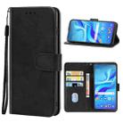 Leather Phone Case For TCL Bremen 5G / 20AX 5G / 20R 5G(Black) - 1