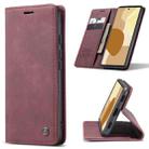 For Google Pixel 6 CaseMe 013 Multifunctional Horizontal Flip Leather Phone Case with Card Slot & Holder & Wallet(Wine Red) - 1