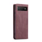 For Google Pixel 6 CaseMe 013 Multifunctional Horizontal Flip Leather Phone Case with Card Slot & Holder & Wallet(Wine Red) - 3