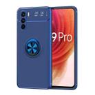 For OPPO K9 Pro Metal Ring Holder 360 Degree Rotating TPU Phone Case(Blue) - 1