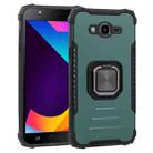 For Samsung Galaxy J7/J7 Nxt Fine Hole Version Fierce Warrior Series Armor All-inclusive Shockproof Aluminum Alloy + TPU Phone Case with Ring Holder(Green) - 1