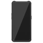 For OPPO Reno2 Tire Texture Shockproof TPU+PC Protective Case with Holder(Black) - 3