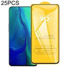 25 PCS 9D Full Glue Screen Tempered Glass Film For OPPO Reno A - 1