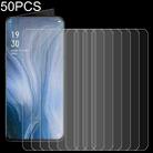 50 PCS 0.26mm 9H 2.5D Tempered Glass Film For OPPO Reno 5G - 1