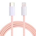 12W PD USB-C / Type-C to 8 Pin Data Cable, Cable Length: 1m(Pink) - 1