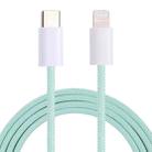 12W PD USB-C / Type-C to 8 Pin Data Cable, Cable Length: 1m(Green) - 1