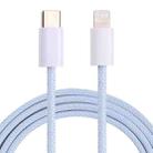 12W PD USB-C / Type-C to 8 Pin Data Cable, Cable Length: 1m(Blue) - 1