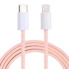 20W PD USB-C / Type-C to 8 Pin Data Cable, Cable Length: 1m(Pink) - 1