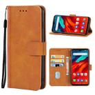 Leather Phone Case For Blackview A80 / A80S(Brown) - 1