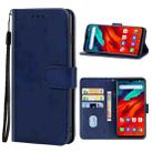 Leather Phone Case For Blackview A80 / A80S(Blue) - 1