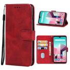 Leather Phone Case For Blackview A80 Pro / A80 Plus(Red) - 1