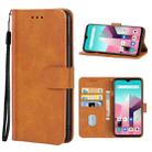 Leather Phone Case For Blackview A80 Pro / A80 Plus(Brown) - 1