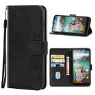 Leather Phone Case For Cubot R19(Black) - 1