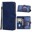 For Huawei P50 Pro Leather Phone Case(Blue) - 1