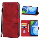 For OPPO Realme V3 / Realme Q2i Leather Phone Case(Red) - 1