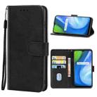 For OPPO Realme V3 / Realme Q2i Leather Phone Case(Black) - 1