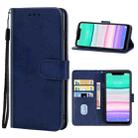 Leather Phone Case For Oukitel C22(Blue) - 1