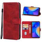 Leather Phone Case For TCL 20 SE(Red) - 1