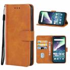 Leather Phone Case For UMIDIGI Bison GT(Brown) - 1