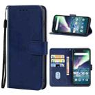 Leather Phone Case For UMIDIGI Bison GT(Blue) - 1