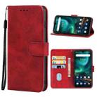 Leather Phone Case For UMIDIGI Bison / Bison 2021(Red) - 1