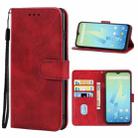 Leather Phone Case For Wiko Power U10 / U20(Red) - 1