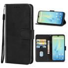 Leather Phone Case For Wiko Power U10 / U20(Black) - 1