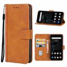 Leather Phone Case For ZTE Libero 5G(Brown) - 1
