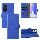 For Huawei nova 9 Skin Feel Magnetic Buckle Calf Texture PU Phone Case(Blue) - 1