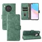 For Huawei nova 8i / Honor 50 Lite Skin Feel Magnetic Buckle Calf Texture PU Phone Case(Green) - 1