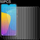 50 PCS 0.26mm 9H 2.5D Tempered Glass Film For Doogee Y8C - 1