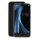 TPU Phone Case For Sharp Aquos R Compact/701SH/SHV41/SH-M06(Black) - 1
