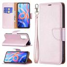 For Xiaomi Redmi Note 11 5G/Note 11T 5G/Poco M4 Pro 5G Litchi Texture Pure Color Horizontal Flip Leather Phone Case with Holder & Card Slots & Wallet & Lanyard(Rose Gold) - 1