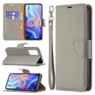 For Xiaomi Redmi Note 11 5G/Note 11T 5G/Poco M4 Pro 5G Litchi Texture Pure Color Horizontal Flip Leather Phone Case with Holder & Card Slots & Wallet & Lanyard(Grey) - 1