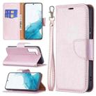 For Samsung Galaxy S22+ 5G Litchi Texture Pure Color Horizontal Flip Leather Phone Case with Holder & Card Slots & Wallet & Lanyard(Rose Gold) - 1