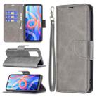 For Xiaomi Redmi Note 11 5G/Note 11T 5G/Poco M4 Pro 5G Retro Lambskin Texture Pure Color Horizontal Flip Leather Phone Case with Holder & Card Slots & Wallet & Lanyard(Grey) - 1