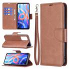 For Xiaomi Redmi Note 11 5G/Note 11T 5G/Poco M4 Pro 5G Retro Lambskin Texture Pure Color Horizontal Flip Leather Phone Case with Holder & Card Slots & Wallet & Lanyard(Brown) - 1